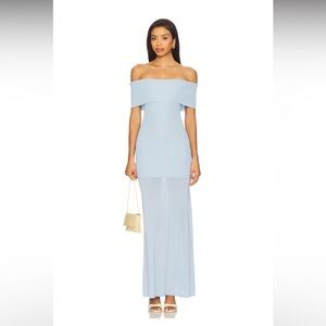 NWT! Lovers and Friends Christi Maxi Dress in Baby Blue